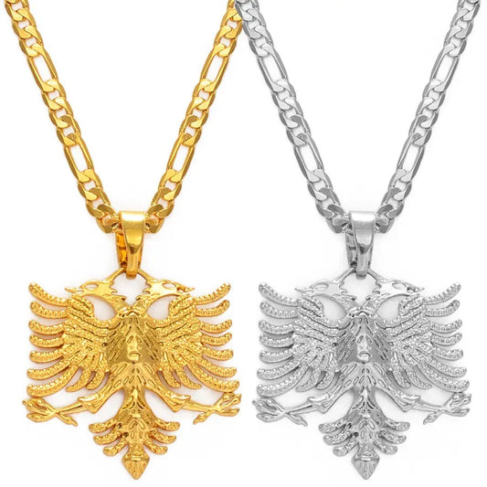 Albanian Eagle Pendant Necklace